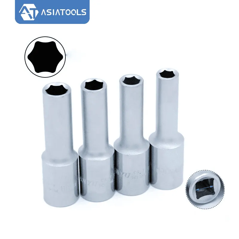 ASIATOOLS-Hexagon socket- Available in various metric sizes and manufactured from chrome vanadium steel.